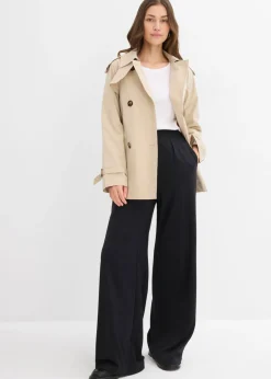 Mujer bonprix bonprix Camiseta de canalé con algodón orgánico (2 unidades)