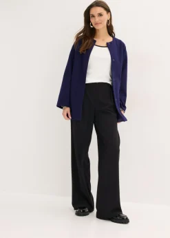 Mujer bonprix bonprix Camiseta de canalé con lazo decorativo