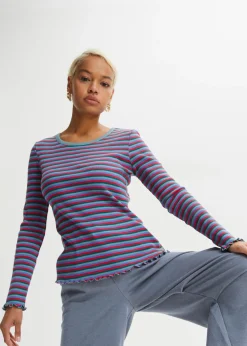 Mujer bonprix bonprix Camiseta de canalé de algodón orgánico