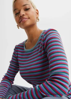 Mujer bonprix bonprix Camiseta de canalé de algodón orgánico