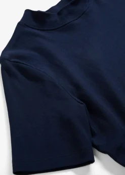 Mujer bonprix bonprix Camiseta de canalé de algodón puro