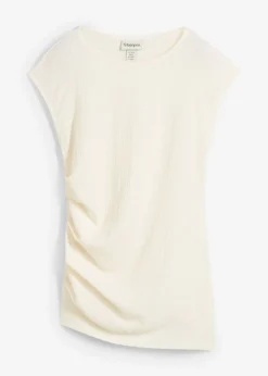 Mujer bonprix bonprix Camiseta de crepé estructurado