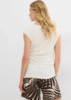 Mujer bonprix bonprix Camiseta de crepé estructurado