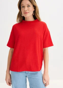 Mujer bonprix bonprix Camiseta de crepé estructurado