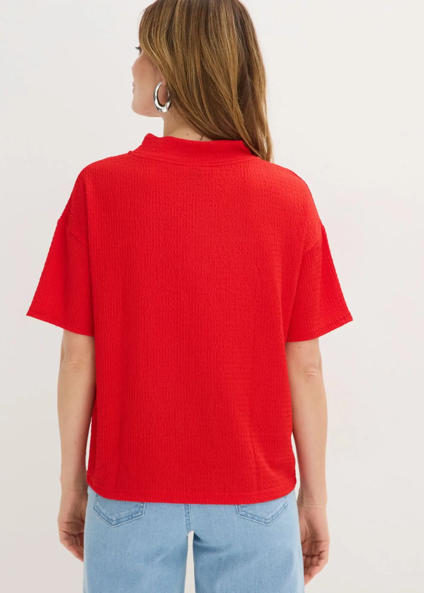 Mujer bonprix bonprix Camiseta de crepé estructurado