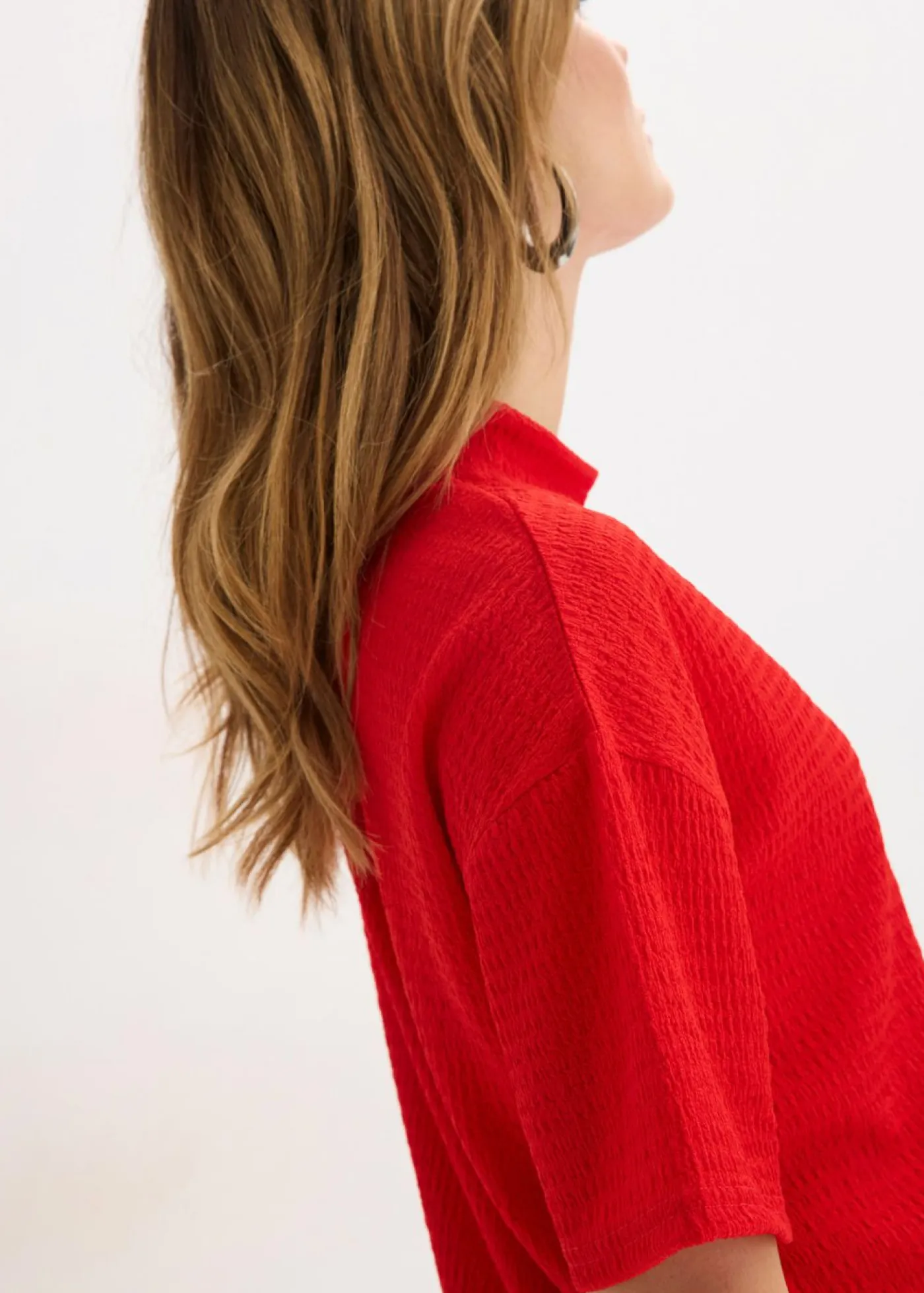 Mujer bonprix bonprix Camiseta de crepé estructurado