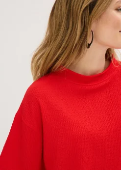 Mujer bonprix bonprix Camiseta de crepé estructurado