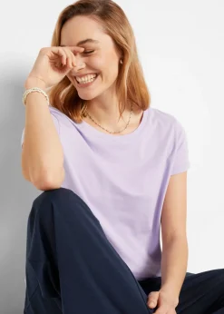 Mujer bonprix bonprix Camiseta de cuello redondo y manga corta (5 unidades)