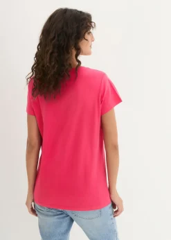 Mujer bonprix bonprix Camiseta de cuello redondo y manga corta (5 unidades)