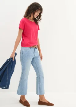 Mujer bonprix bonprix Camiseta de cuello redondo y manga corta (5 unidades)