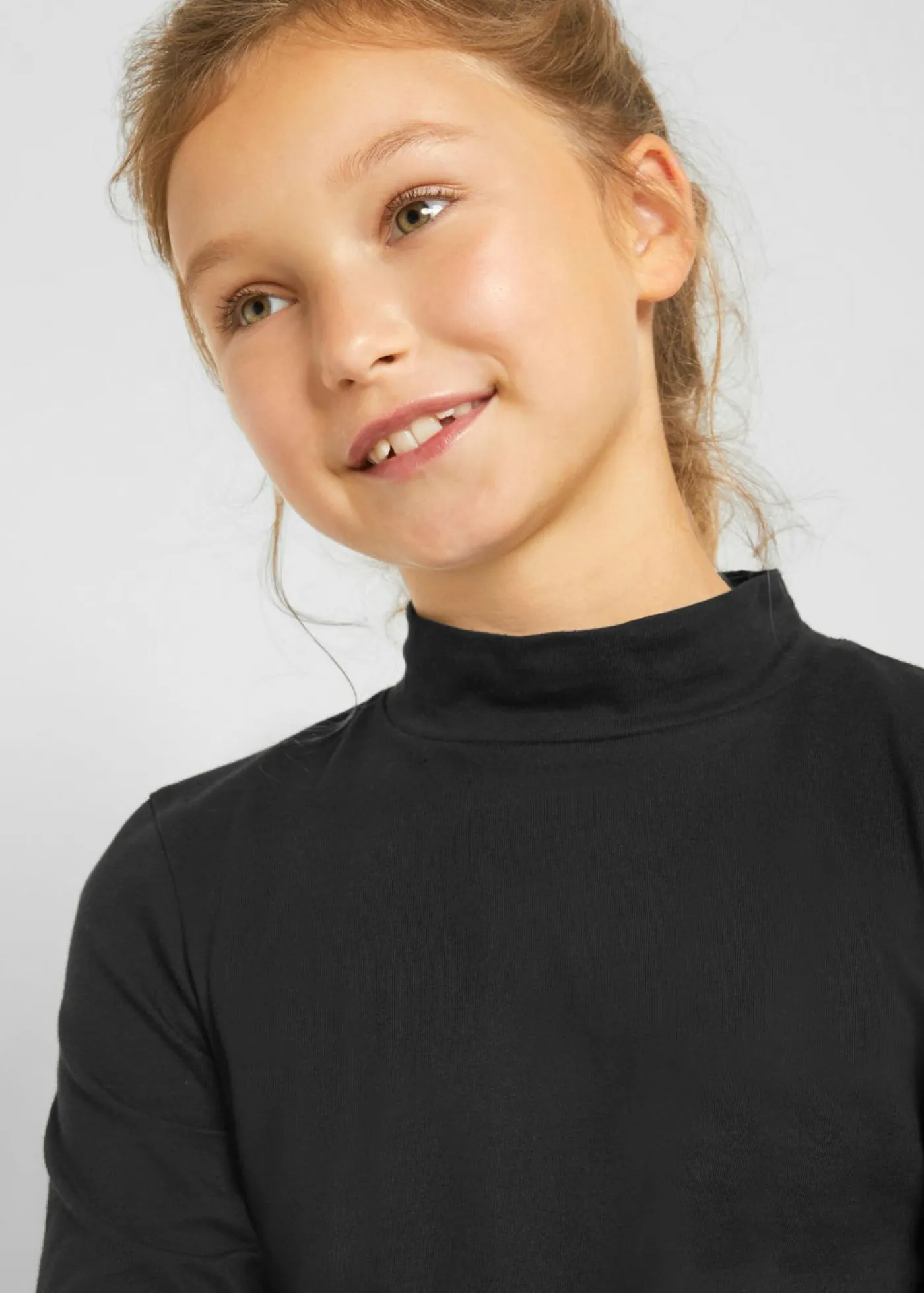 bonprix bonprix Ropa 9 A 16 Años·Camisetas Y Camisas|Ropa 9 A 16 Años·Packs De Ropa>Camiseta de cuello vuelto (2 unidades) blanco lana+negro