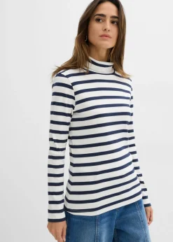 Mujer bonprix bonprix Camiseta de cuello vuelto de algodón orgánico puro