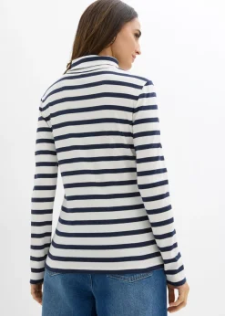 Mujer bonprix bonprix Camiseta de cuello vuelto de algodón orgánico puro