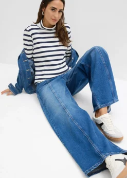 Mujer bonprix bonprix Camiseta de cuello vuelto de algodón orgánico puro