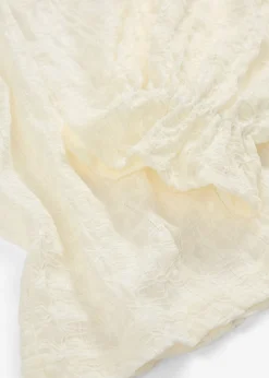 bonprix bonprix Camisetas|Novedades>Camiseta de encaje con mangas abullonadas Blanco lana