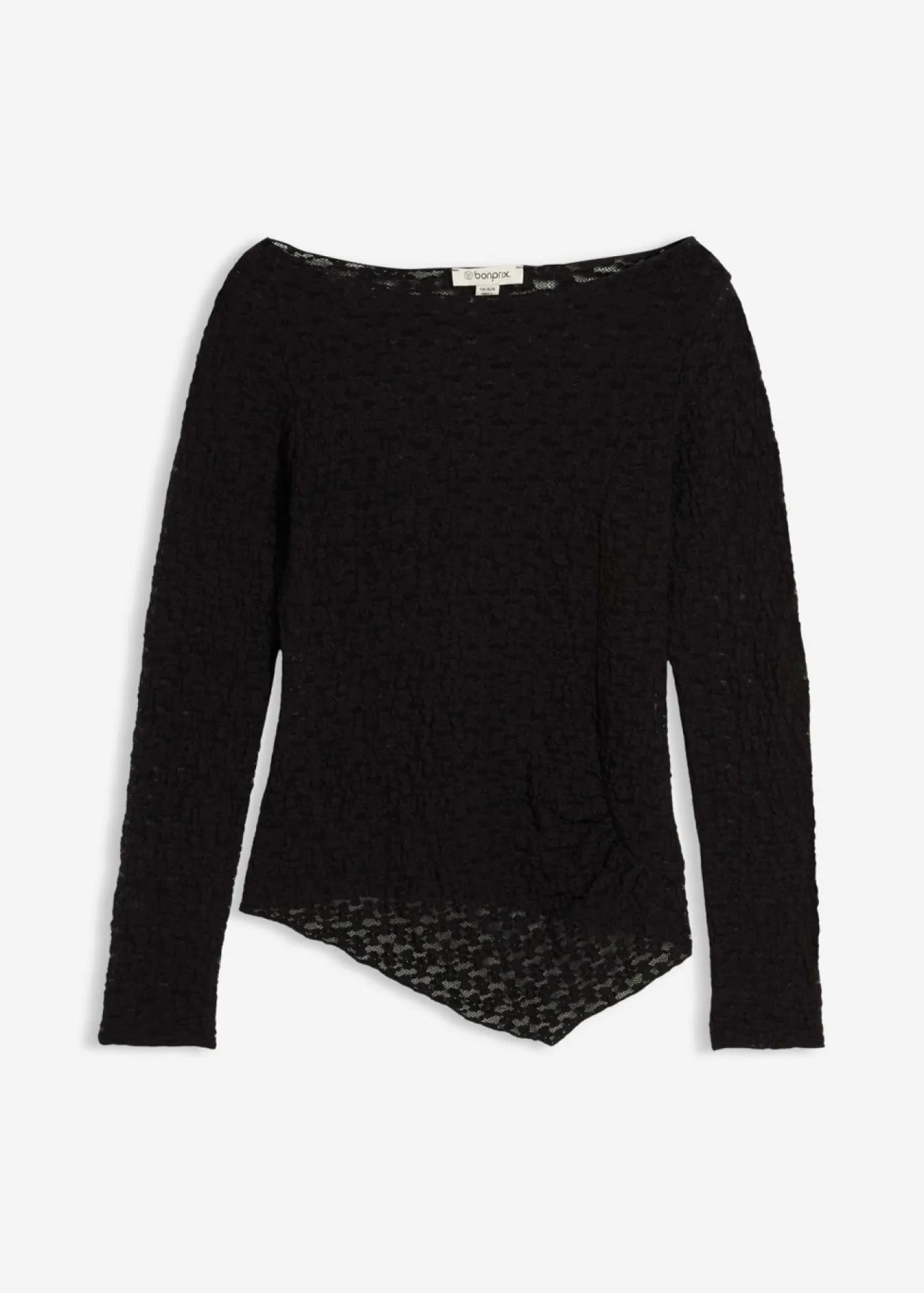 Mujer bonprix bonprix Camiseta de encaje de manga larga