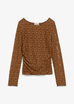 Mujer bonprix bonprix Camiseta de encaje de manga larga