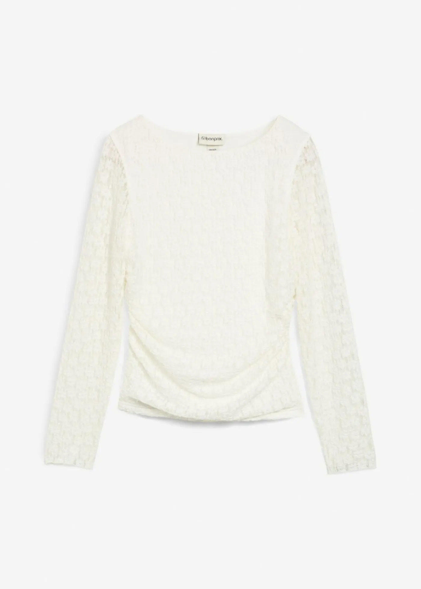 Mujer bonprix bonprix Camiseta de encaje de manga larga
