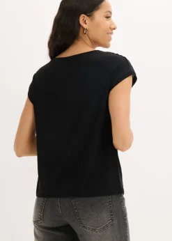 Mujer bonprix bonprix Camiseta de encaje de viscosa suave