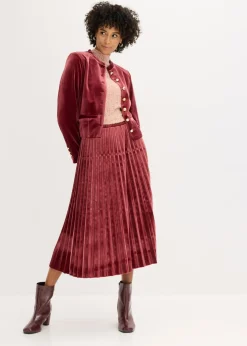 Mujer bonprix bonprix Camiseta de encaje y cuello vuelto