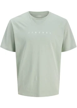 bonprix JJ REBEL Camisetas Y Polos>Camiseta de JJ REBEL de algodón puro con corte holgado Verde