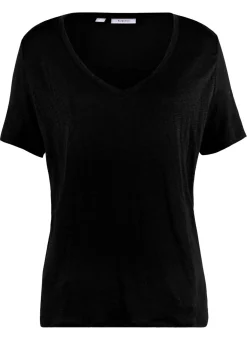 bonprix bonprix Premium|Camisetas>Camiseta de lino puro Negro