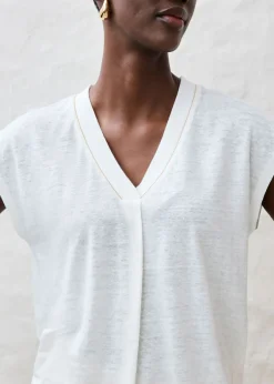 Mujer bonprix bonprix Camiseta de lino puro