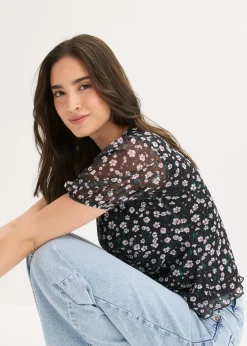 Mujer bonprix bonprix Camiseta de malla delicada