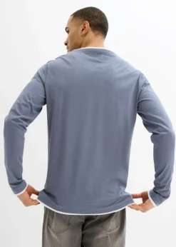 Hombre bonprix bonprix Camiseta de manga larga 2 en 1 (2 unidades)