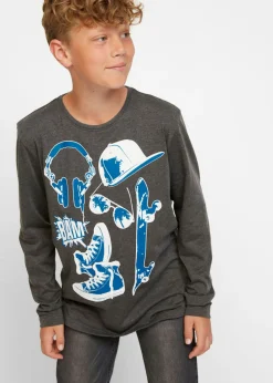 Niños bonprix bonprix Camiseta de manga larga con algodón orgánico (2 unidades)