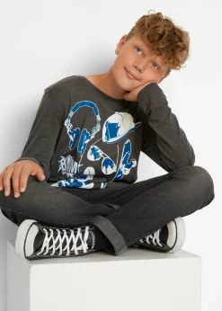 Niños bonprix bonprix Camiseta de manga larga con algodón orgánico (2 unidades)