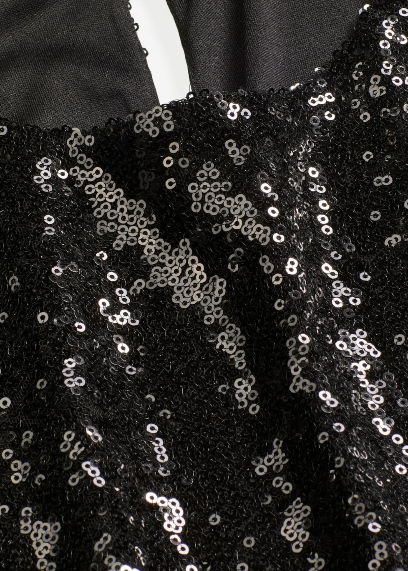 bonprix bonprix Camisetas>Camiseta de manga larga con lentejuelas Negro