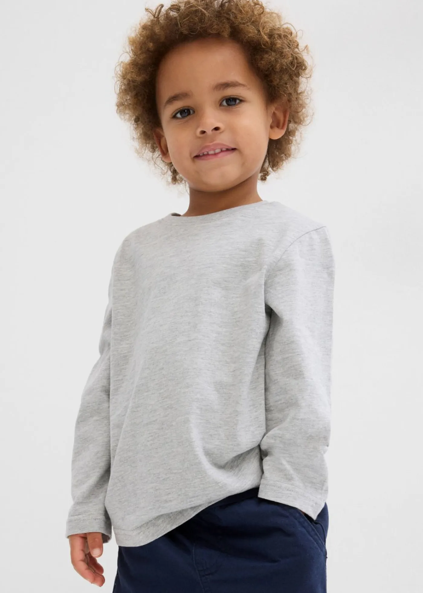 Niños bonprix bonprix Camiseta de manga larga con algodón orgánico (3 unidades)