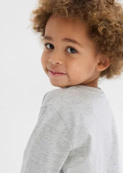 Niños bonprix bonprix Camiseta de manga larga con algodón orgánico (3 unidades)