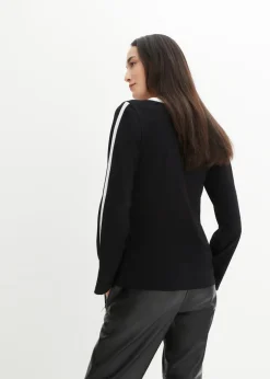 Mujer bonprix bonprix Camiseta de manga larga con abertura