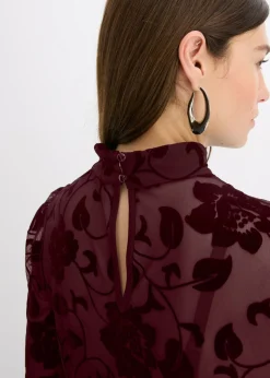 Mujer bonprix bonprix Camiseta de manga larga con leve transparencia