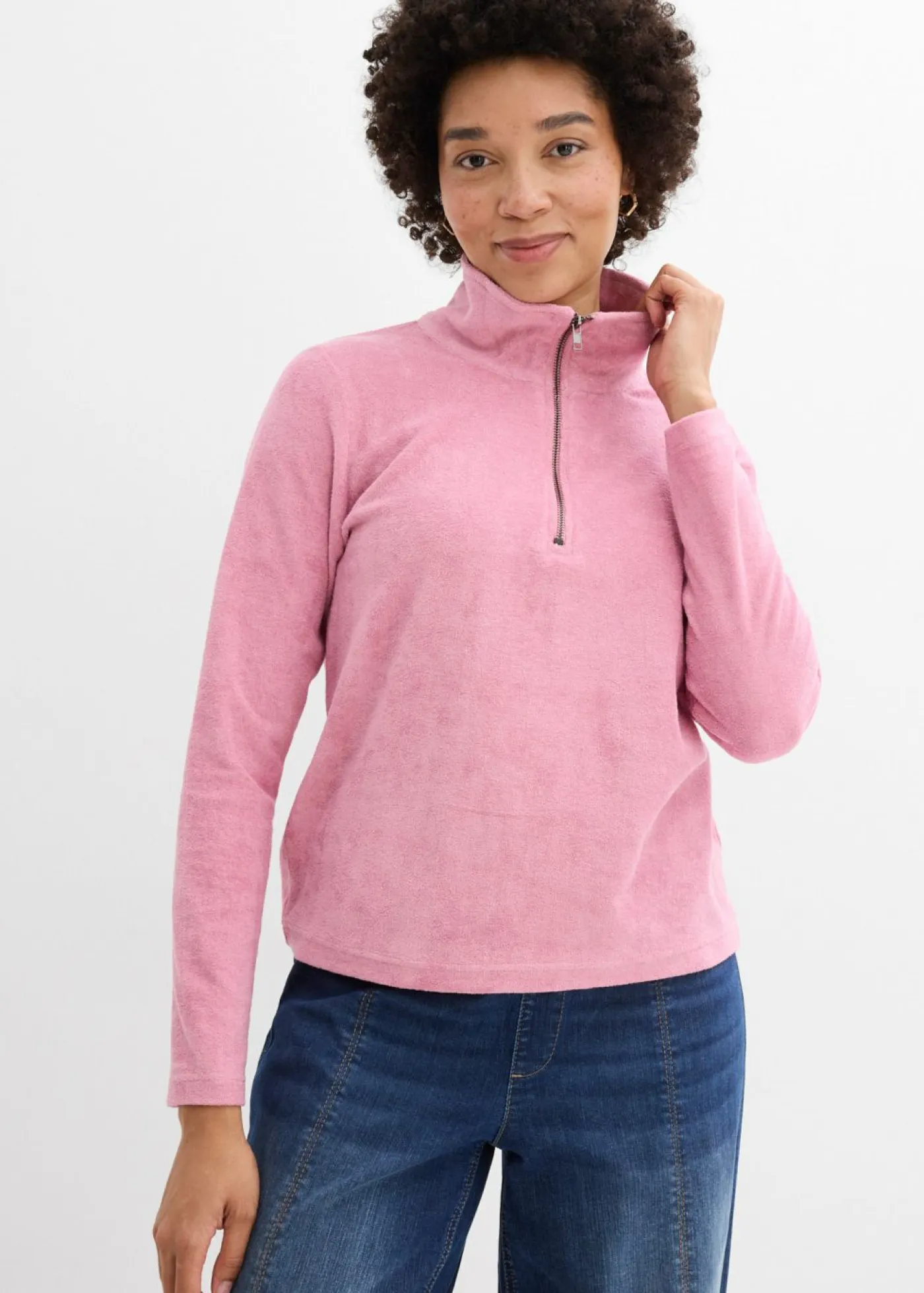 Mujer bonprix bonprix Camiseta de manga larga de felpa