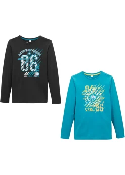 Niños bonprix bonprix Camiseta de manga larga de algodón orgánico (2 unidades)