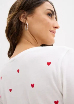 Mujer bonprix bonprix Camiseta de manga larga de algodón puro