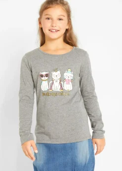 Niños bonprix bonprix Camiseta de manga larga de mezcla de viscosa