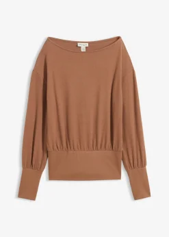 Mujer bonprix bonprix Camiseta de manga larga de suave mezcla de viscosa