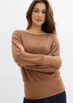 Mujer bonprix bonprix Camiseta de manga larga de suave mezcla de viscosa