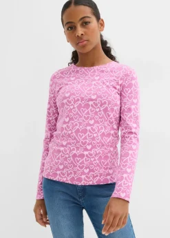 Niños bonprix bonprix Camiseta de manga larga de algodón orgánico puro (3 unidades)