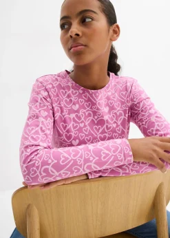 Niños bonprix bonprix Camiseta de manga larga de algodón orgánico puro (3 unidades)