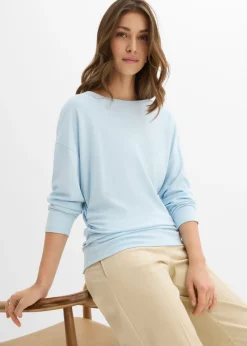 Mujer bonprix bonprix Camiseta de manga larga de cómodo Punto di Roma