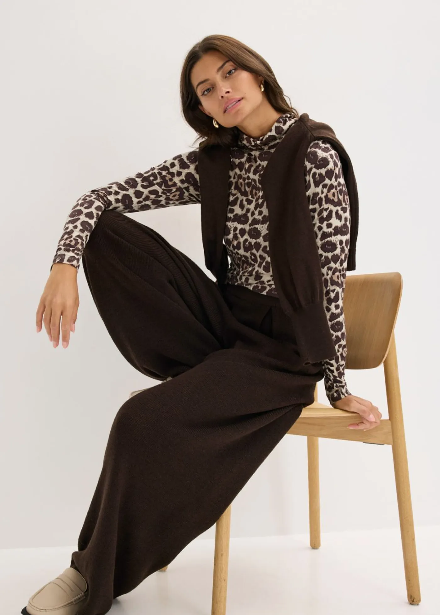 Mujer bonprix bonprix Camiseta de manga larga de suave mezcla de viscosa