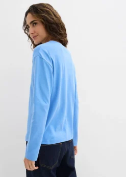 Mujer bonprix bonprix Camiseta de manga larga de algodón orgánico puro