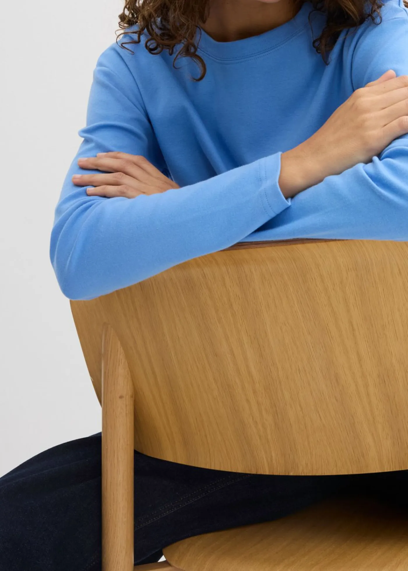 Mujer bonprix bonprix Camiseta de manga larga de algodón orgánico puro