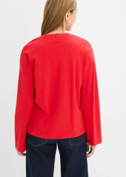 Mujer bonprix bonprix Camiseta de manga larga de algodón pesado