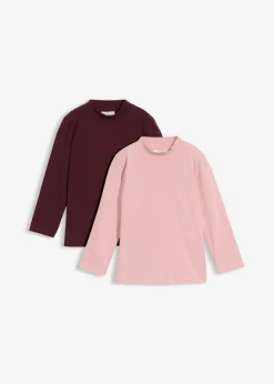 Niños bonprix bonprix Camiseta de manga larga de mezcla de algodón orgánico elástico (2 unidades)